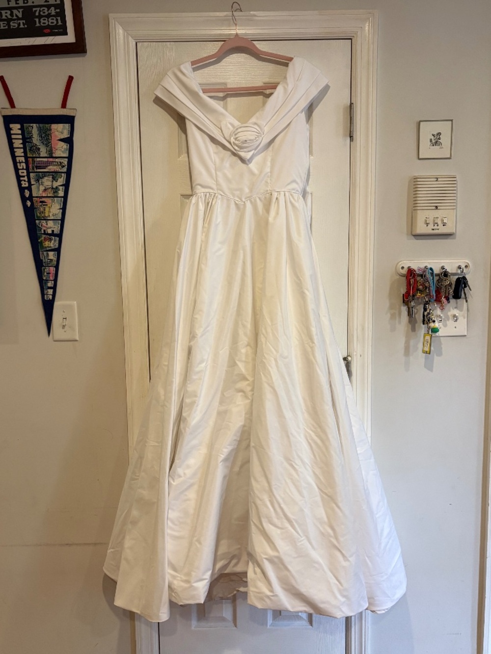 1990s Silk Wedding Dress